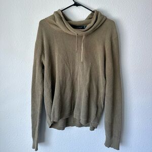 Ralph Lauren Cowl Neck Sweater in Olive Green - Long Sleeve Size M